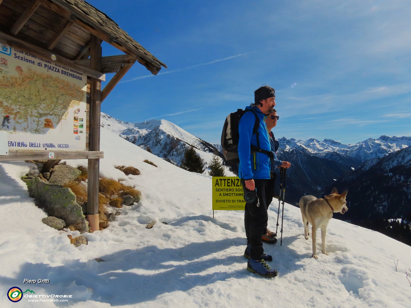 38 Il sent. 101 chiuso da tempo per frana e oggi... per slavina.JPG